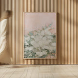 Her Garden I by Julia Purinton. shown as over sized large wall art. Available as an archival giclee rolled canvas, fine art paper, or poster print. SKU 103237h.