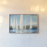 Horizon by Julia Purinton. shown as a paper print in a natural frame. Available as a archival giclee rolled canvas, fine art paper, or poster print. SKU 17657i.
