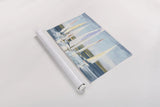 Horizon Blue by Julia Purinton. shown as a rolled paper print. Available as archival giclee rolled canvas, fine art paper, or poster print. SKU 50177i.