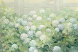 Hydrangea Lane Crop by Julia Purinton. SKU 39363i. Archival Giclee Fine art print for wall decor.