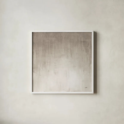 Into the Blue I Neutral by Julia Purinton. Shown in a crisp white glass frame for a clean and minimalist style. Available as an archival giclee rolled canvas, fine art paper, or poster print. SKU 81059a.