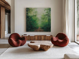 Into the Wild by Julia Purinton. Shown as extra-large giant wall art in a modern living room. Available as an archival giclee rolled canvas, fine art paper, or poster print. SKU 96721a.