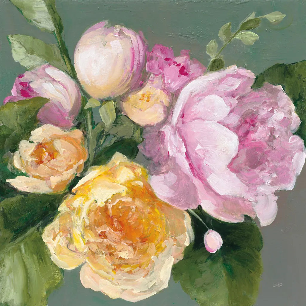 June Bouquet by Julia Purinton. SKU 65157a. Archival Giclee Fine art print for wall decor.