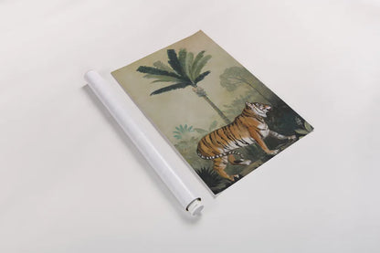 King of the Jungle I by Julia Purinton. shown as a rolled paper print. Available as archival giclee rolled canvas, fine art paper, or poster print. SKU 88729h.