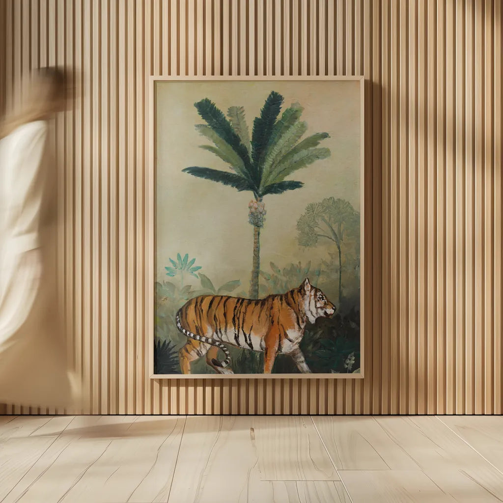 King of the Jungle I by Julia Purinton. shown as over sized large wall art. Available as an archival giclee rolled canvas, fine art paper, or poster print. SKU 88729h.