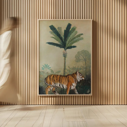 King of the Jungle I by Julia Purinton. shown as over sized large wall art. Available as an archival giclee rolled canvas, fine art paper, or poster print. SKU 88729h.