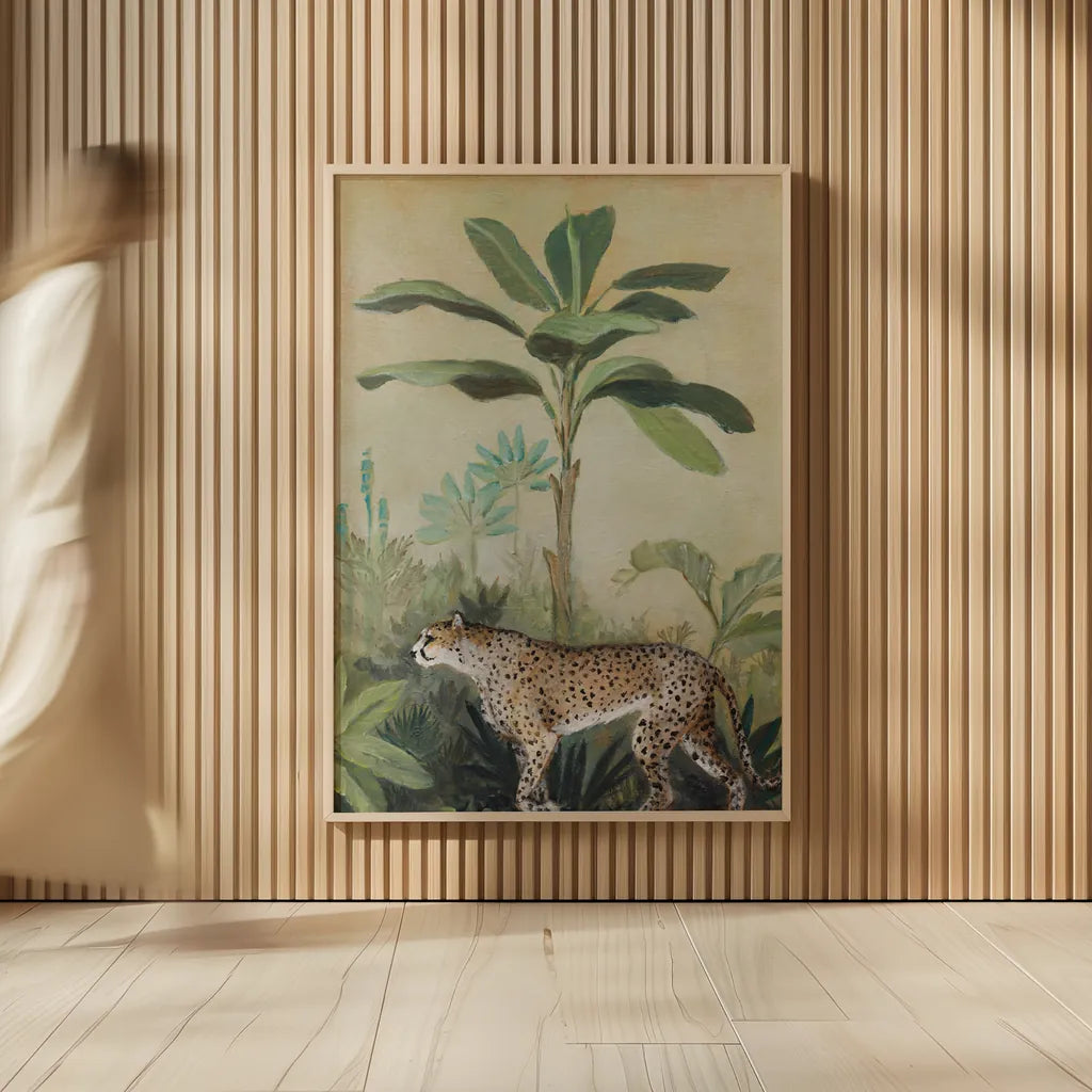 King of the Jungle II by Julia Purinton. shown as over sized large wall art. Available as an archival giclee rolled canvas, fine art paper, or poster print. SKU 88730h.