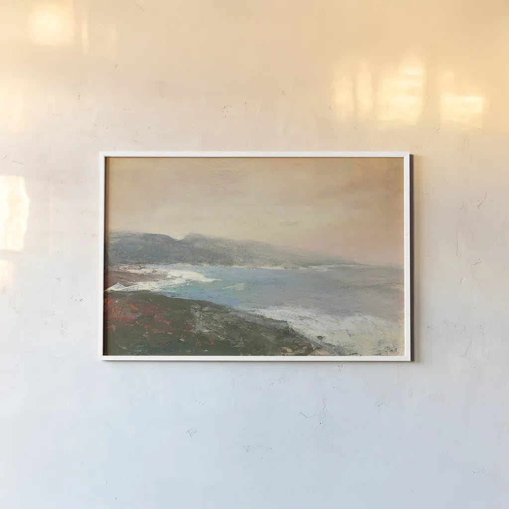 Lands End Crop by Julia Purinton. shown as a paper print in a white frame. Available as a archival giclee rolled canvas, fine art paper, or poster print. SKU 27599i.