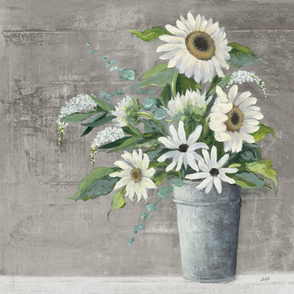 Late Summer Bouquet II Rustic by Julia Purinton. SKU 49778a. Archival Giclee Fine art print for wall decor.