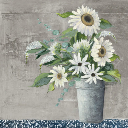 Late Summer Bouquet II Rustic by Julia Purinton. SKU 74333a. Archival Giclee Fine art print for wall decor.