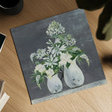 Late Summer Bouquet III by Julia Purinton. Shown as a detailed flat fine art print, highlighting archival giclee quality. Available as an archival giclee rolled canvas, fine art paper, or poster print. SKU 47332a.