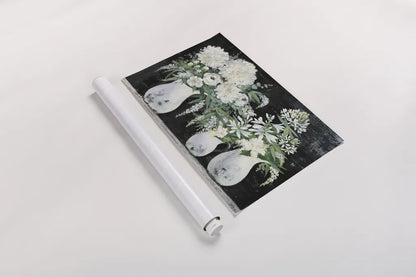 Late Summer Bouquet IV by Julia Purinton. shown as a rolled paper print. Available as archival giclee rolled canvas, fine art paper, or poster print. SKU 79200i.