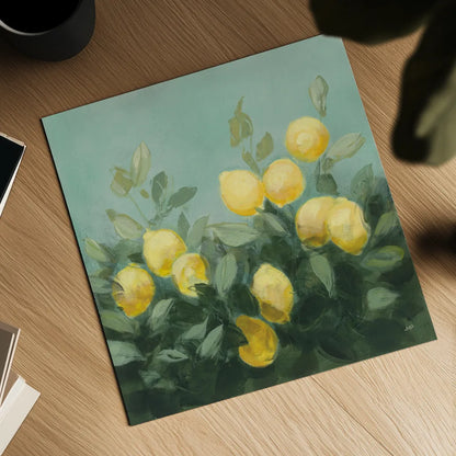 Lemon Grove I by Julia Purinton. Shown as a detailed flat fine art print, highlighting archival giclee quality. Available as an archival giclee rolled canvas, fine art paper, or poster print. SKU 72075a.