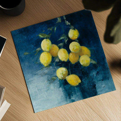 Lemon Grove II by Julia Purinton. Shown as a detailed flat fine art print, highlighting archival giclee quality. Available as an archival giclee rolled canvas, fine art paper, or poster print. SKU 61590a.