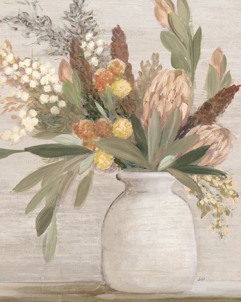 Light Protea Still Life by Julia Purinton