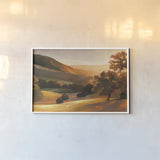 Lonesome Valley by Julia Purinton. shown as a paper print in a white frame. Available as a archival giclee rolled canvas, fine art paper, or poster print. SKU 5890i.