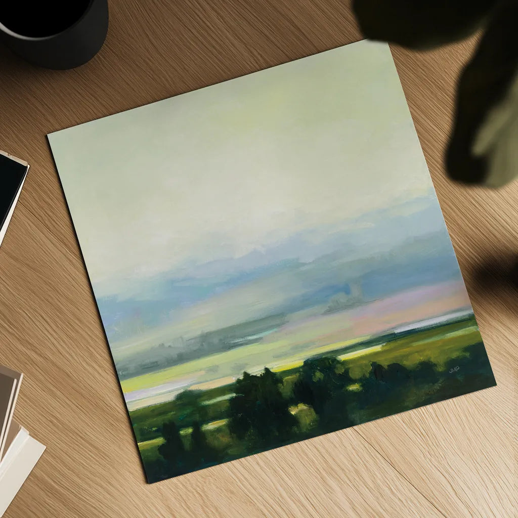 Looking Out I by Julia Purinton. Shown as a detailed flat fine art print, highlighting archival giclee quality. Available as an archival giclee rolled canvas, fine art paper, or poster print. SKU 59961a.