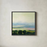 Looking Out I by Julia Purinton. Shown in a sleek black glass frame for a contemporary gallery look. Available as an archival giclee rolled canvas, fine art paper, or poster print. SKU 59961a.
