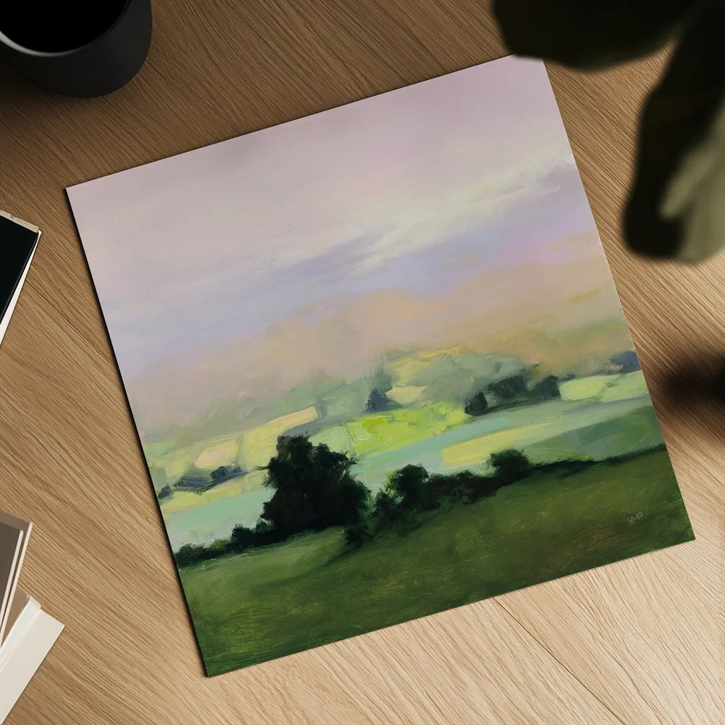 Looking Out II by Julia Purinton. Shown as a detailed flat fine art print, highlighting archival giclee quality. Available as an archival giclee rolled canvas, fine art paper, or poster print. SKU 59962a.