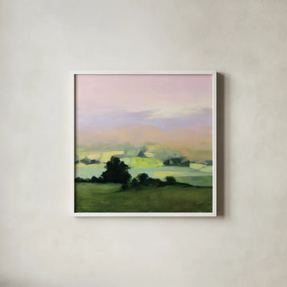 Looking Out II by Julia Purinton. Shown in a crisp white glass frame for a clean and minimalist style. Available as an archival giclee rolled canvas, fine art paper, or poster print. SKU 59962a.