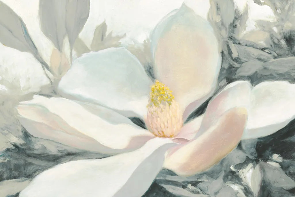 Majestic Magnolia Green Gray Crop by Julia Purinton. SKU 37137i. Archival Giclee Fine art print for wall decor.