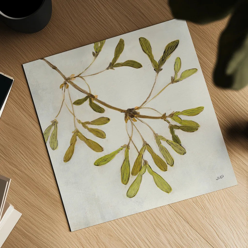 Maple Branch Crop by Julia Purinton. Shown as a detailed flat fine art print, highlighting archival giclee quality. Available as an archival giclee rolled canvas, fine art paper, or poster print. SKU 76832a.