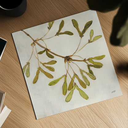 Maple Branch Crop by Julia Purinton. Shown as a detailed flat fine art print, highlighting archival giclee quality. Available as an archival giclee rolled canvas, fine art paper, or poster print. SKU 76832a.