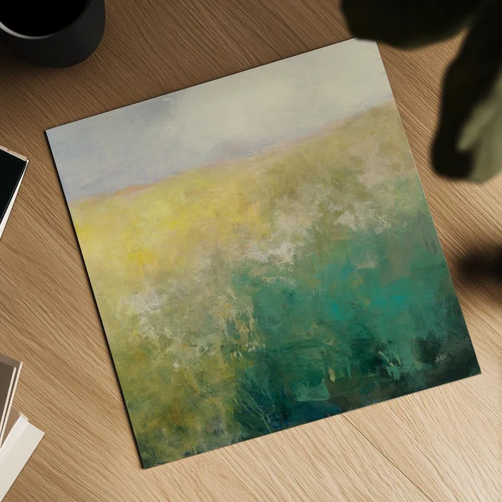 Meadow Abstract by Julia Purinton. Shown as a detailed flat fine art print, highlighting archival giclee quality. Available as an archival giclee rolled canvas, fine art paper, or poster print. SKU 63330a.