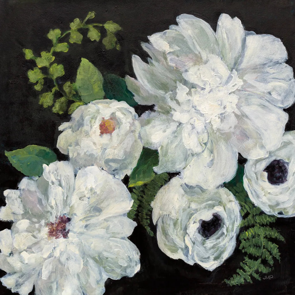 Midnight Bouquet II by Julia Purinton. SKU 83843a. Archival Giclee Fine art print for wall decor.