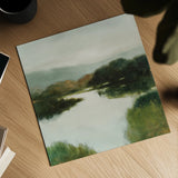 Mirror Lake Neutral by Julia Purinton. Shown as a detailed flat fine art print, highlighting archival giclee quality. Available as an archival giclee rolled canvas, fine art paper, or poster print. SKU 87112a.