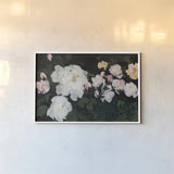 Moms Garden by Julia Purinton. shown as a paper print in a white frame. Available as a archival giclee rolled canvas, fine art paper, or poster print. SKU 103377i.