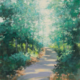 Morning Path by Julia Purinton. SKU 96712a. Archival Giclee Fine art print for wall decor.