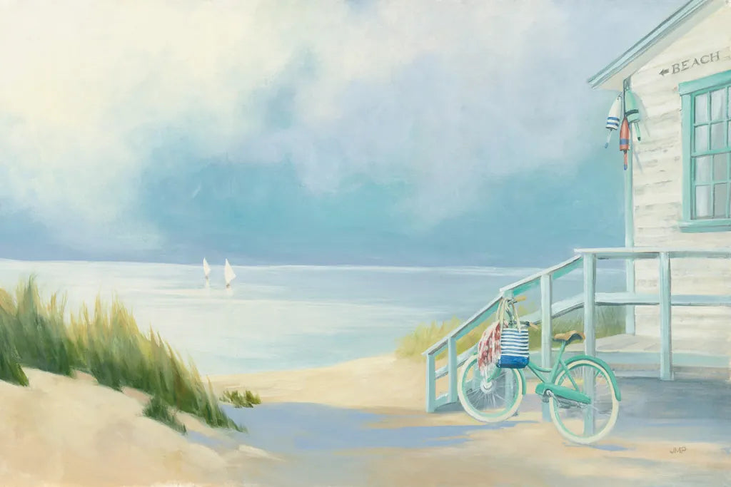 Morning Ride to the Beach by Julia Purinton. SKU 46970i. Archival Giclee Fine art print for wall decor.