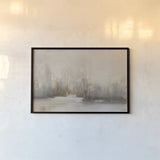 Morning Silence by Julia Purinton. shown as a paper print in a black flame. Available as a archival giclee rolled canvas, fine art paper, or poster print. SKU 102433i.