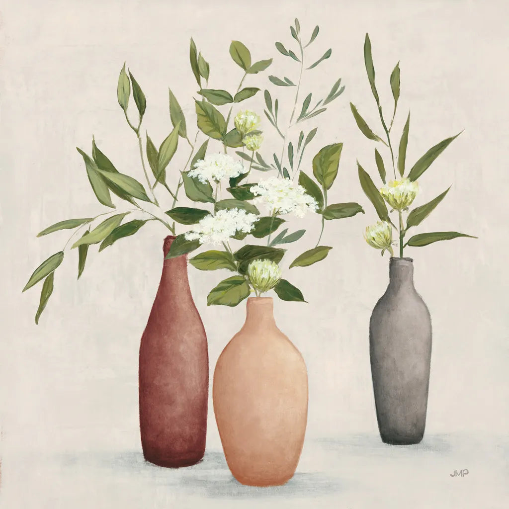 Natural Bouquet I Gray by Julia Purinton. SKU 72204a. Archival Giclee Fine art print for wall decor.
