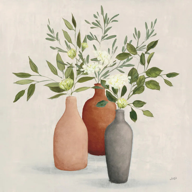Natural Bouquet II Gray by Julia Purinton. SKU 72205a. Archival Giclee Fine art print for wall decor.