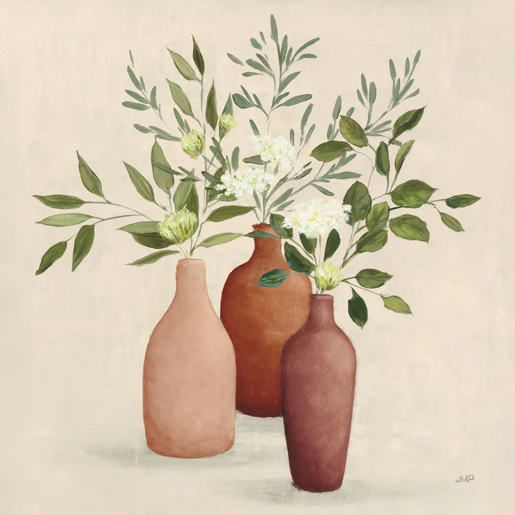 Natural Bouquet II Light by Julia Purinton. SKU 67041a. Archival Giclee Fine art print for wall decor.