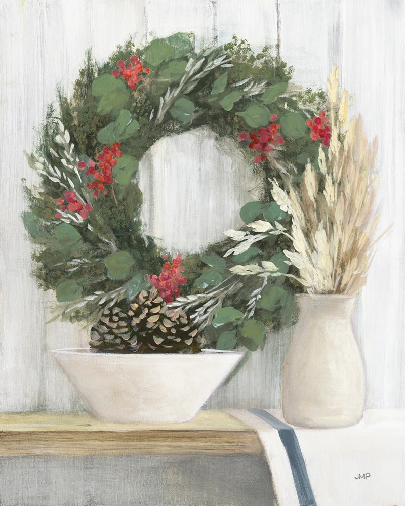 Natural Christmas I Blue by Julia Purinton