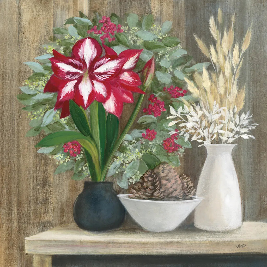 Natural Holiday by Julia Purinton. SKU 75427a. Archival Giclee Fine art print for wall decor.