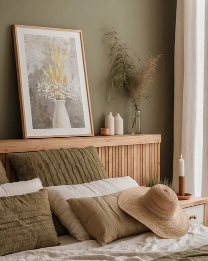 Natural Vessels I by Julia Purinton. shown as a paper print in a natural frame. Available as a archival giclee rolled canvas, fine art paper, or poster print. SKU 76352h.