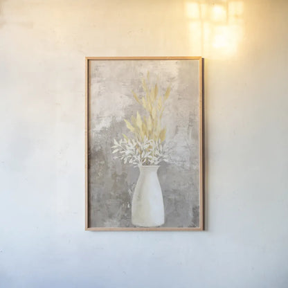 Natural Vessels I by Julia Purinton. shown as a paper print in a natural frame. Available as a archival giclee rolled canvas, fine art paper, or poster print. SKU 76352h.