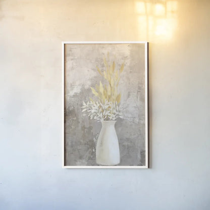Natural Vessels I by Julia Purinton. shown as a paper print in a white frame. Available as a archival giclee rolled canvas, fine art paper, or poster print. SKU 76352h.