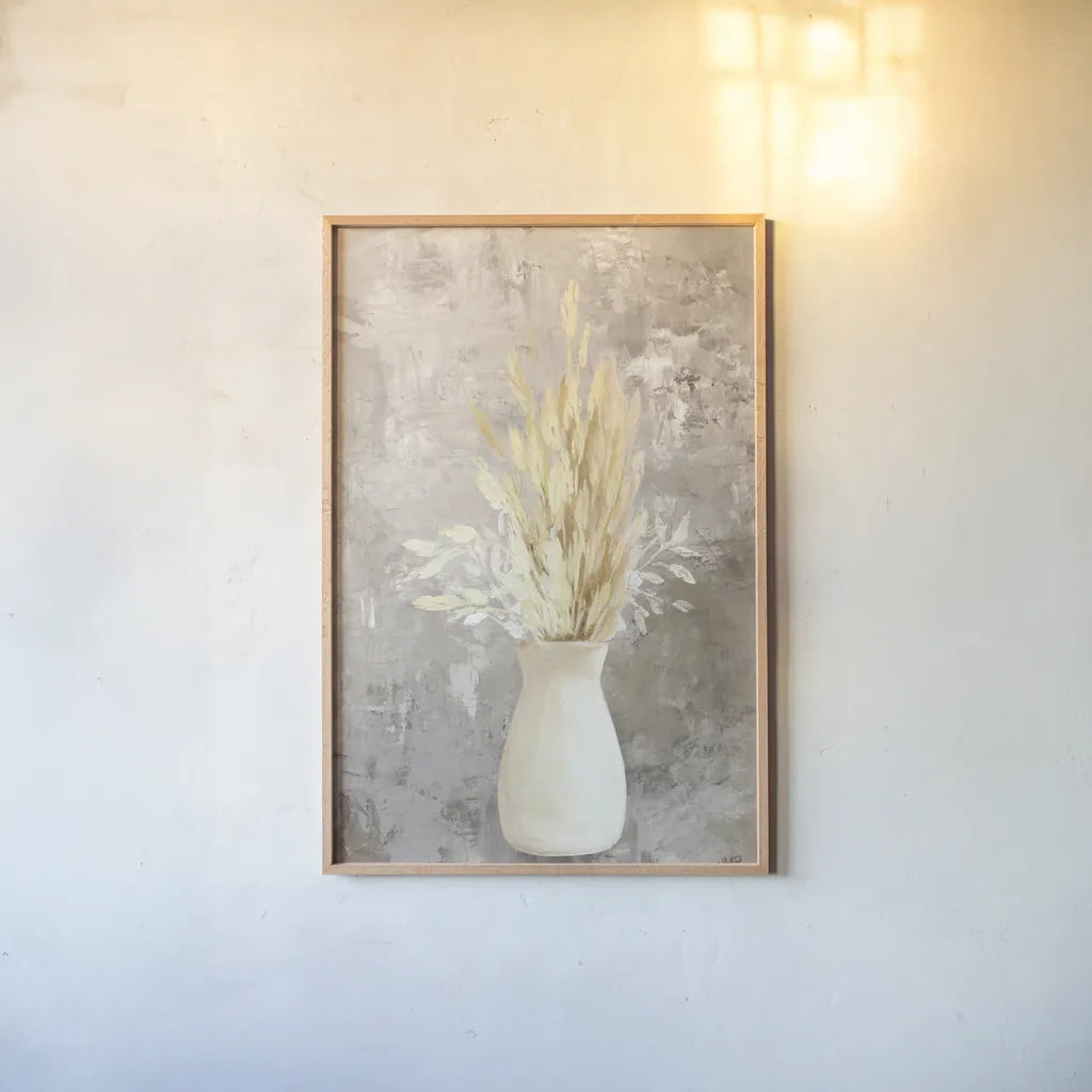 Natural Vessels II by Julia Purinton. shown as a paper print in a natural frame. Available as a archival giclee rolled canvas, fine art paper, or poster print. SKU 76353h.