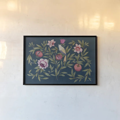 Natures Tapestry I by Julia Purinton. shown as a paper print in a black flame. Available as a archival giclee rolled canvas, fine art paper, or poster print. SKU 88404i.