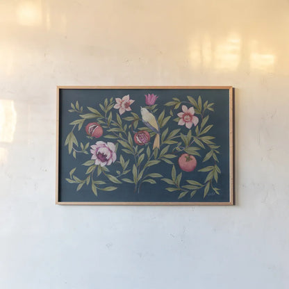 Natures Tapestry I by Julia Purinton. shown as a paper print in a natural frame. Available as a archival giclee rolled canvas, fine art paper, or poster print. SKU 88404i.