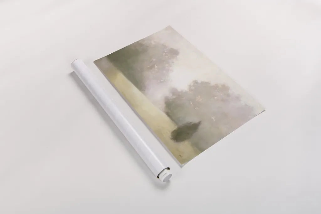 Near Oaks I by Julia Purinton. shown as a rolled paper print. Available as archival giclee rolled canvas, fine art paper, or poster print. SKU 77811i.