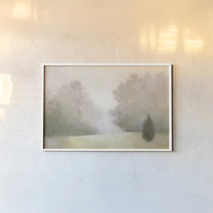 Near Oaks I by Julia Purinton. shown as a paper print in a white frame. Available as a archival giclee rolled canvas, fine art paper, or poster print. SKU 77811i.