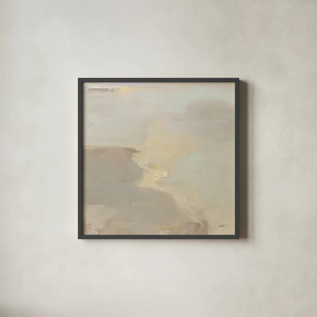 Near and Far Crop by Julia Purinton. Shown in a sleek black glass frame for a contemporary gallery look. Available as an archival giclee rolled canvas, fine art paper, or poster print. SKU 78209a.