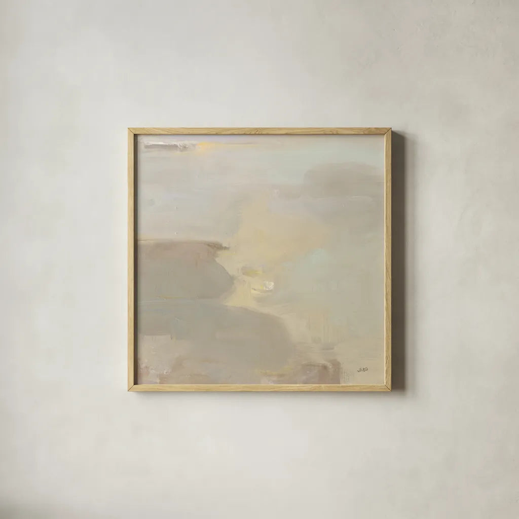 Near and Far Crop by Julia Purinton. Shown in a natural wood glass frame for a timeless modern aesthetic. Available as an archival giclee rolled canvas, fine art paper, or poster print. SKU 78209a.