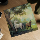 Near the Pasture Crop by Julia Purinton. Shown as a detailed flat fine art print, highlighting archival giclee quality. Available as an archival giclee rolled canvas, fine art paper, or poster print. SKU 78728a.